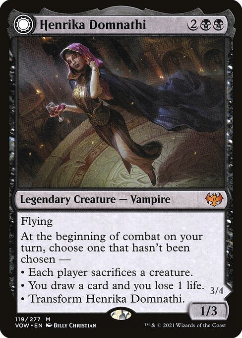 Henrika Domnathi // Henrika, Infernal Seer (119) [Innistrad: Crimson Vow]