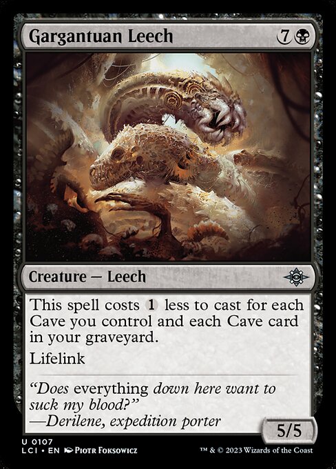 Gargantuan Leech (107) [The Lost Caverns of Ixalan]