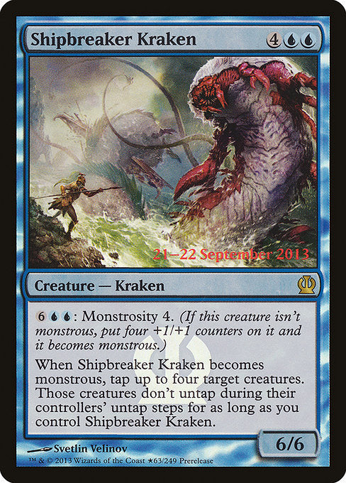 Shipbreaker Kraken (63★) [Theros Promos]