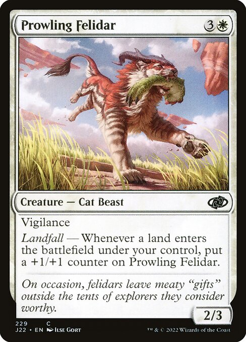 Prowling Felidar (229) [Jumpstart 2022]