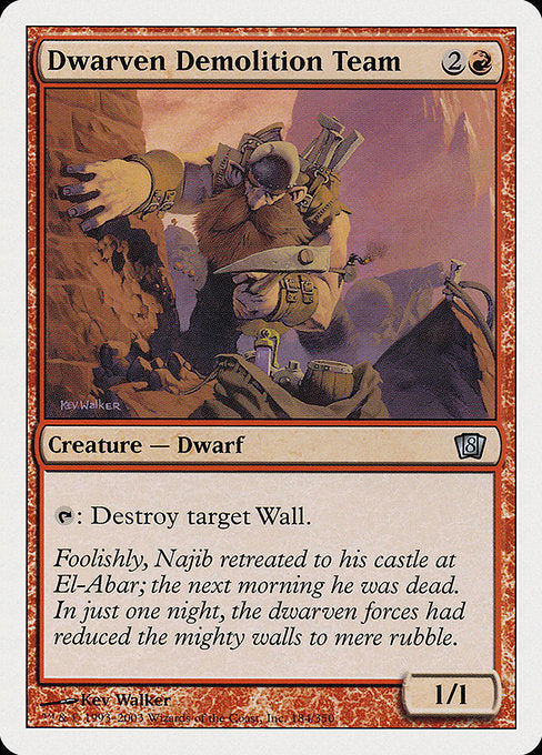 Dwarven Demolition Team (184) [Eighth Edition]