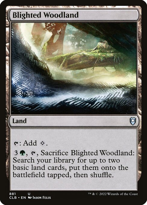 Blighted Woodland (881) [Commander Legends: Battle for Baldur's Gate]