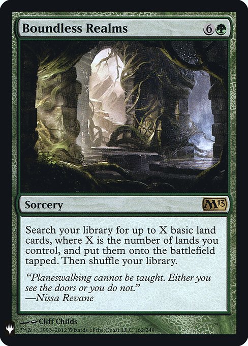 Boundless Realms (M13-162) [The List]