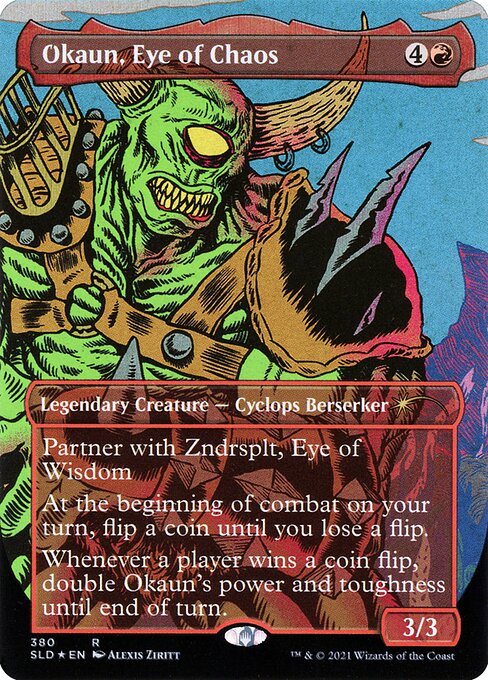 Okaun, Eye of Chaos // Okaun, Eye of Chaos (380) [Secret Lair Drop] [Borderless]
