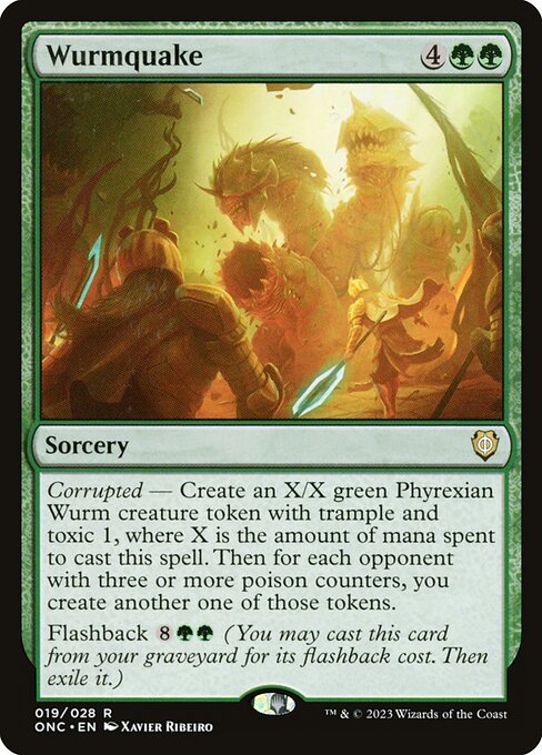 Wurmquake (19) [Phyrexia: All Will Be One Commander]