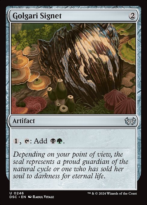 Golgari Signet (246) [Duskmourn: House of Horror Commander]