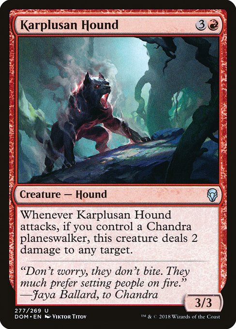 Karplusan Hound (277) [Dominaria]