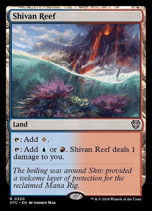 Shivan Reef (320) [Outlaws of Thunder Junction Commander]