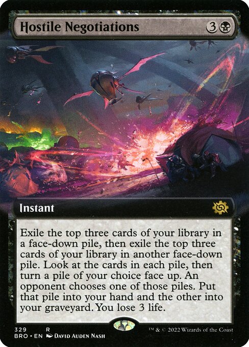 Hostile Negotiations (329) [The Brothers' War] [Extended Art]
