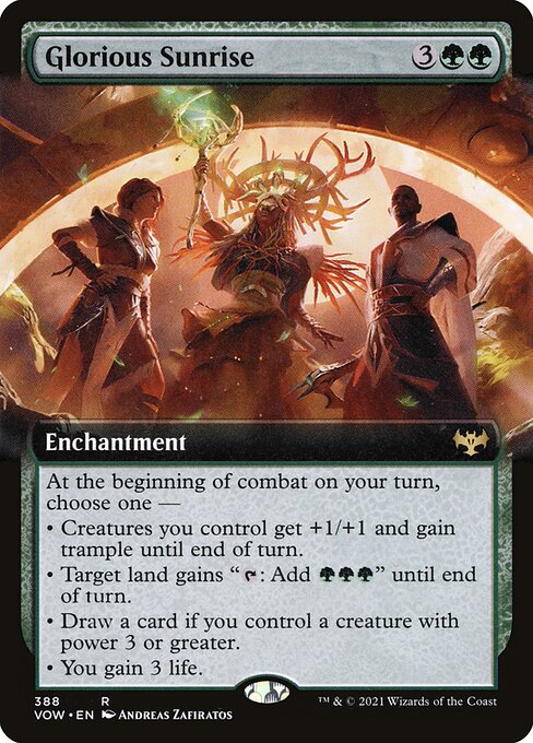 Glorious Sunrise (388) [Innistrad: Crimson Vow] [Extended Art]