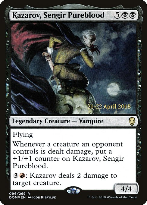 Kazarov, Sengir Pureblood (96s) [Dominaria Promos]