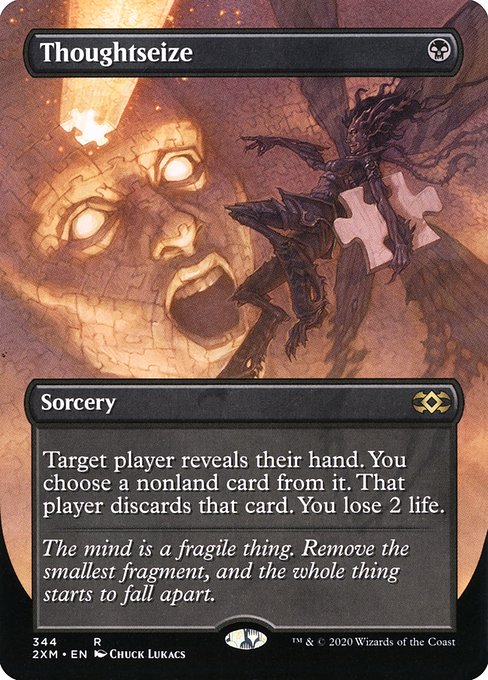 Thoughtseize (344) [Double Masters] [Borderless]