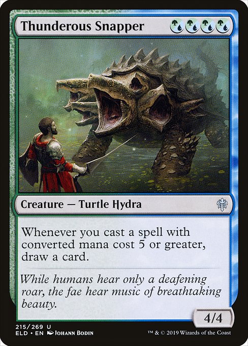 Thunderous Snapper (215) [Throne of Eldraine]