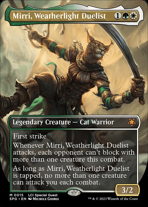 Mirri, Weatherlight Duelist (15) [Special Guests] [Borderless]