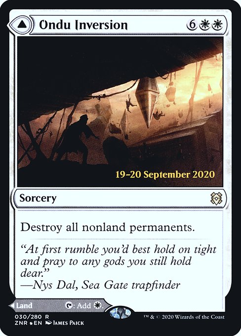 Ondu Inversion // Ondu Skyruins (30s) [Zendikar Rising Promos]