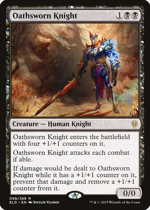Oathsworn Knight (98p) [Throne of Eldraine Promos]