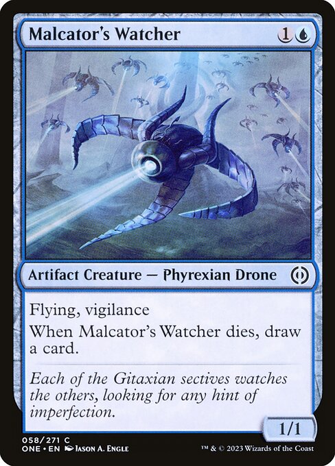 Malcator's Watcher (58) [Phyrexia: All Will Be One]