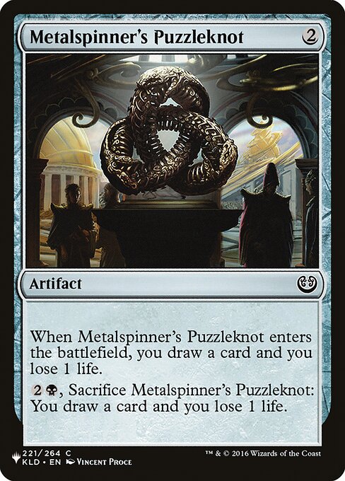 Metalspinner's Puzzleknot (KLD-221) [The List]