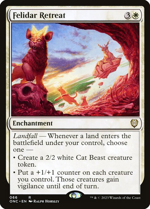 Felidar Retreat (66) [Phyrexia: All Will Be One Commander]