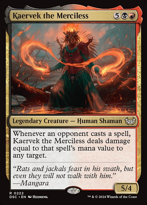 Kaervek the Merciless (222) [Duskmourn: House of Horror Commander]