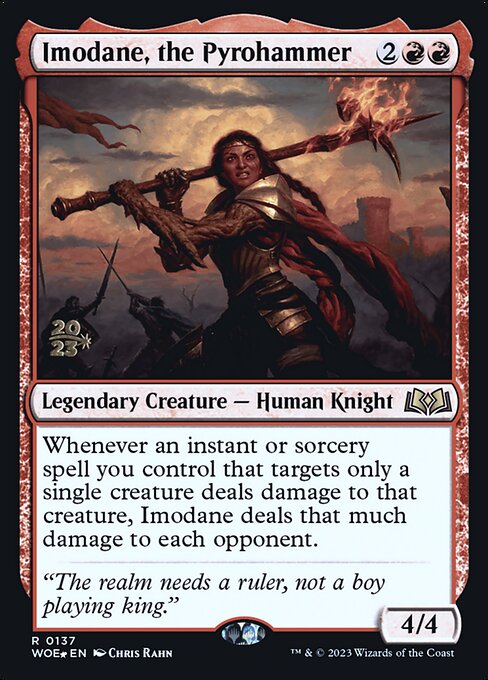 Imodane, the Pyrohammer (137s) [Wilds of Eldraine Promos]