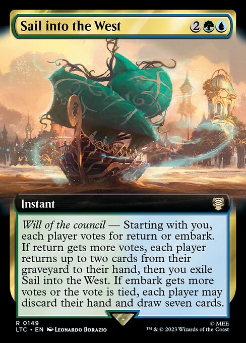 Sail into the West (149) [Tales of Middle-earth Commander] [Extended Art]