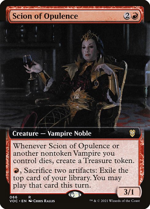 Scion of Opulence (66) [Crimson Vow Commander] [Extended Art]