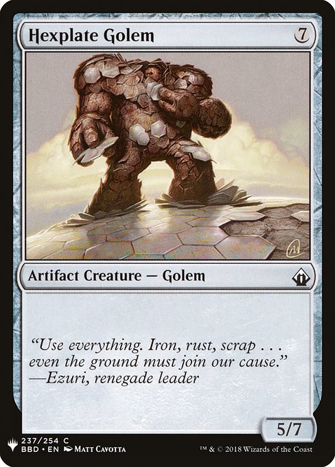 Hexplate Golem (BBD-237) [The List]