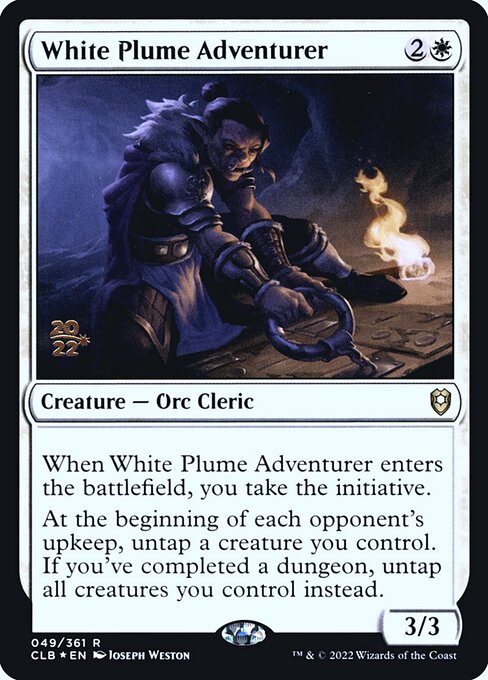 White Plume Adventurer (49s) [Battle for Baldur's Gate Promos]
