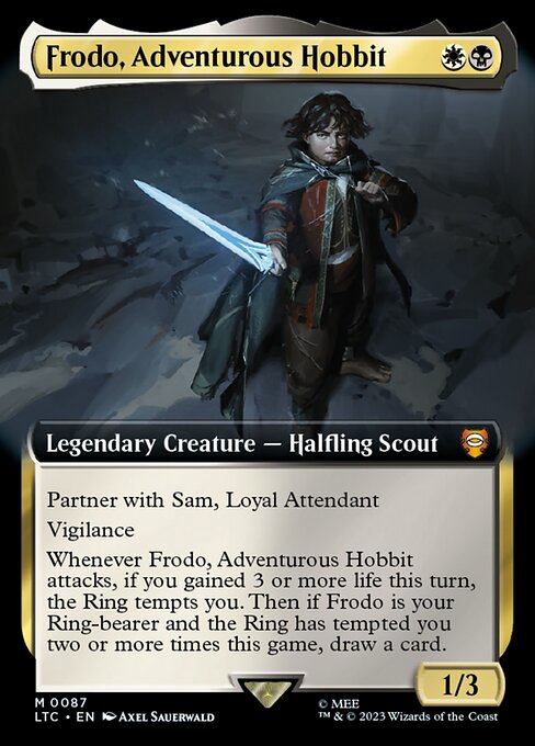 Frodo, Adventurous Hobbit (87) [Tales of Middle-earth Commander] [Extended Art]