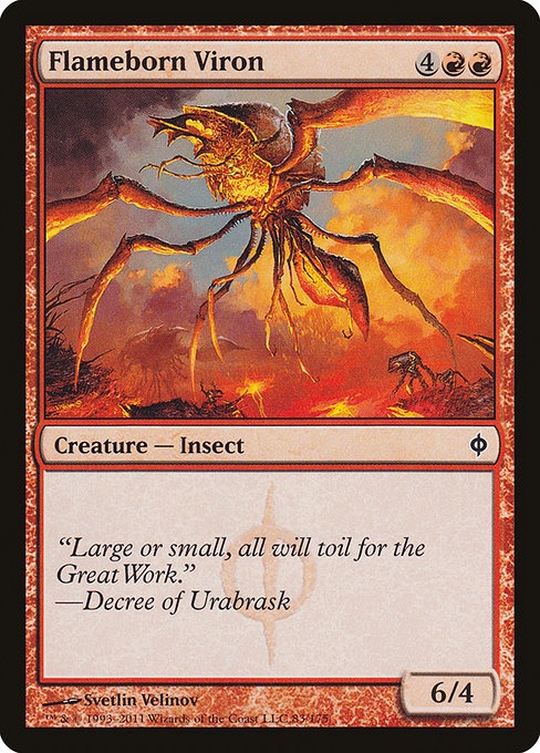 Flameborn Viron (83) [New Phyrexia]