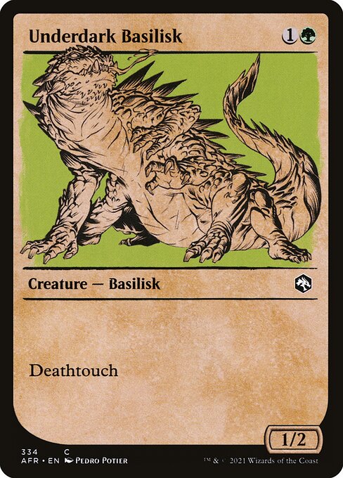 Underdark Basilisk (334) [Adventures in the Forgotten Realms] [Showcase]
