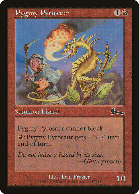Pygmy Pyrosaur (87) [Urza's Legacy]