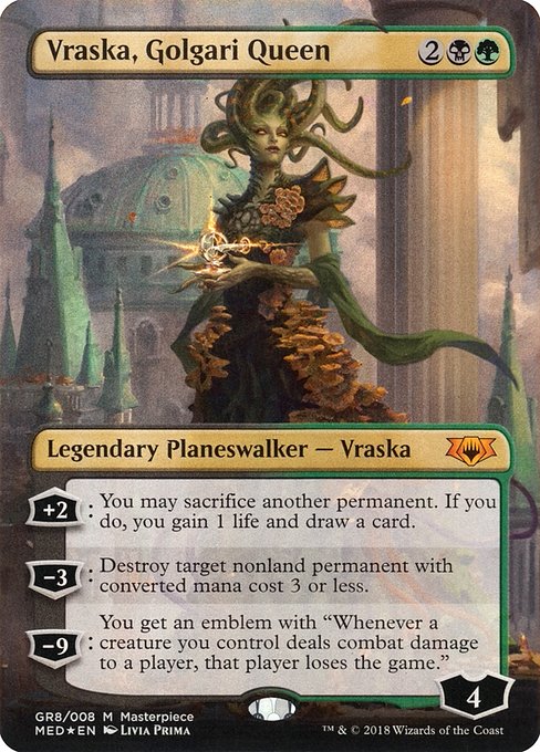 Vraska, Golgari Queen (GR8) [Mythic Edition] [Borderless]