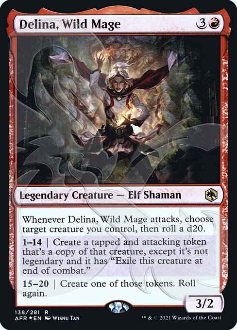 Delina, Wild Mage (138a) [Adventures in the Forgotten Realms Promos]