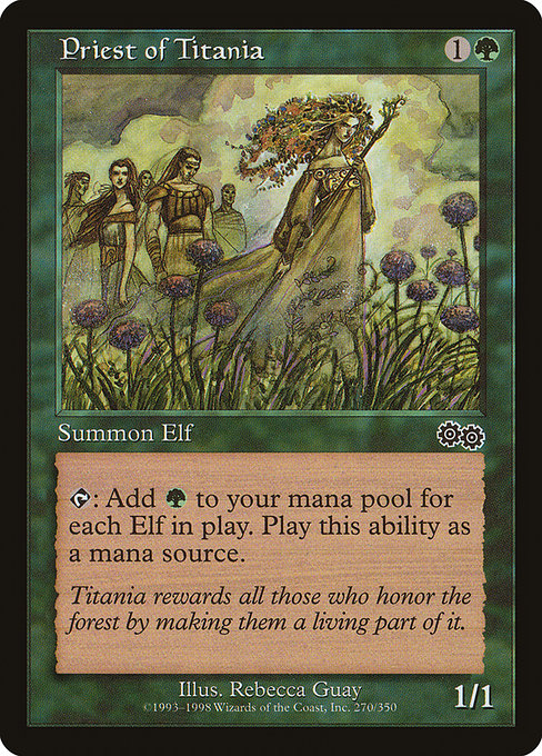 Priest of Titania (270) [Urza's Saga]