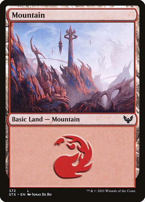 Mountain (372) [Strixhaven: School of Mages]