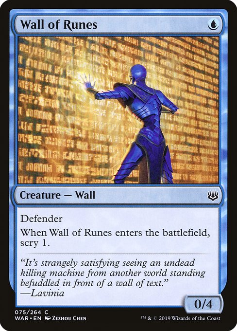 Wall of Runes (75) [War of the Spark]