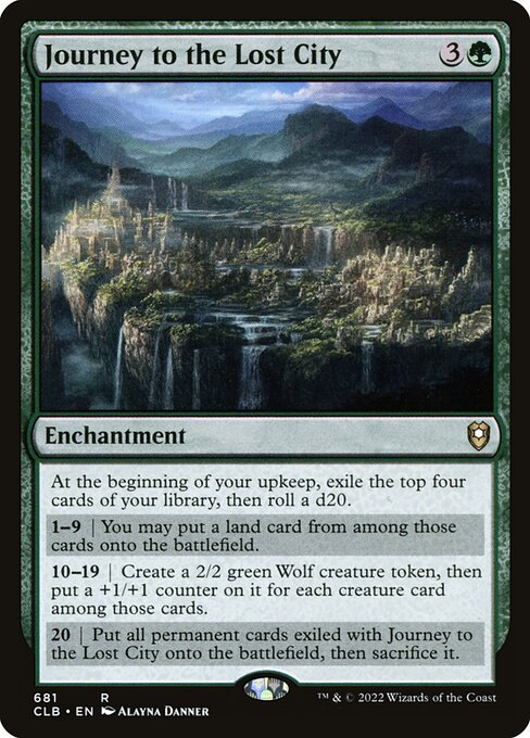Journey to the Lost City (681) [Commander Legends: Battle for Baldur's Gate]