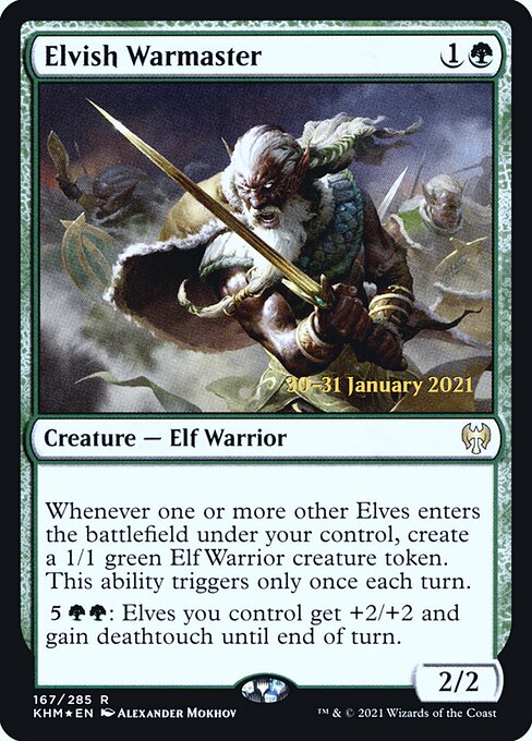 Elvish Warmaster (167s) [Kaldheim Promos]
