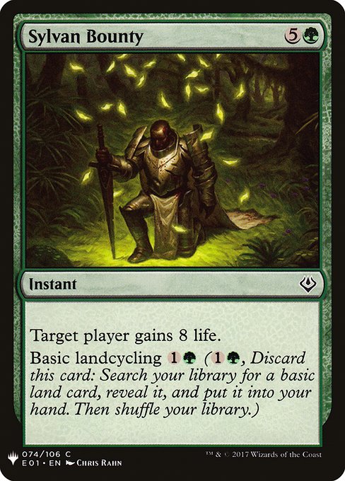Sylvan Bounty (E01-74) [The List]