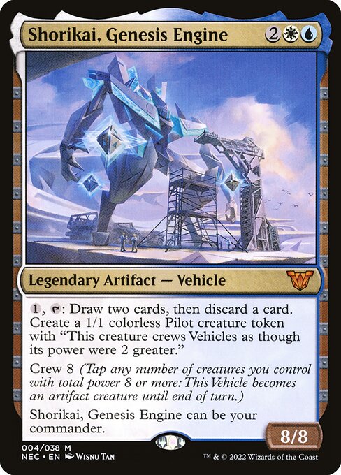 Shorikai, Genesis Engine (4) [Neon Dynasty Commander]