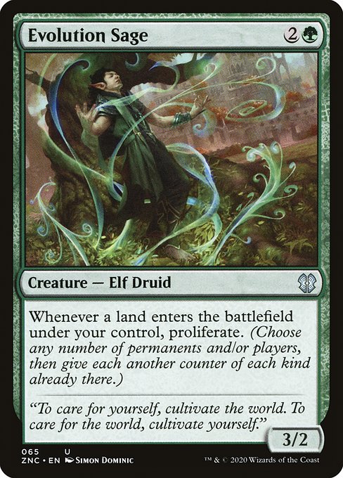 Evolution Sage (65) [Zendikar Rising Commander]