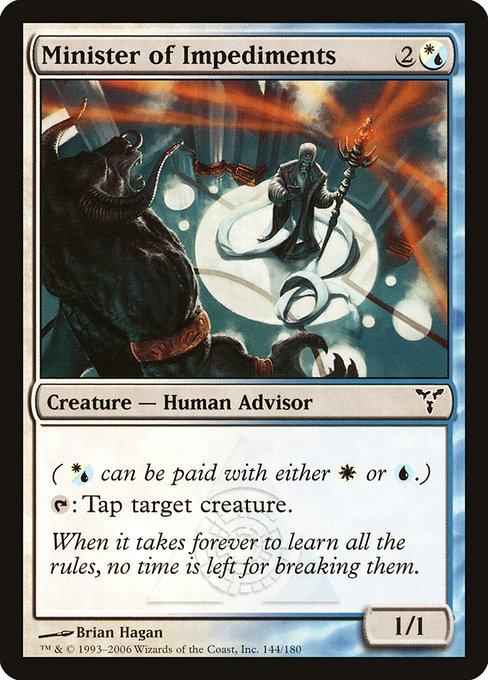 Minister of Impediments (144) [Dissension]