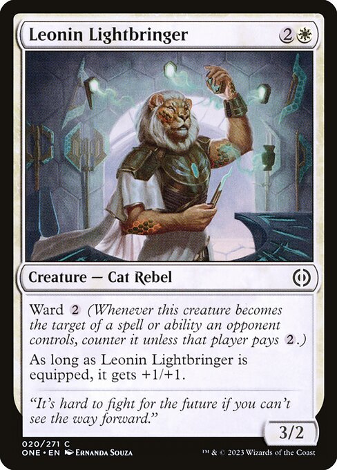 Leonin Lightbringer (20) [Phyrexia: All Will Be One]
