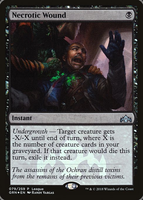 Necrotic Wound (79) [Guilds of Ravnica Promos]
