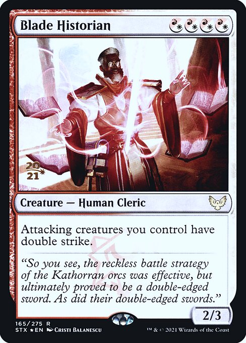 Blade Historian (165s) [Strixhaven: School of Mages Promos]