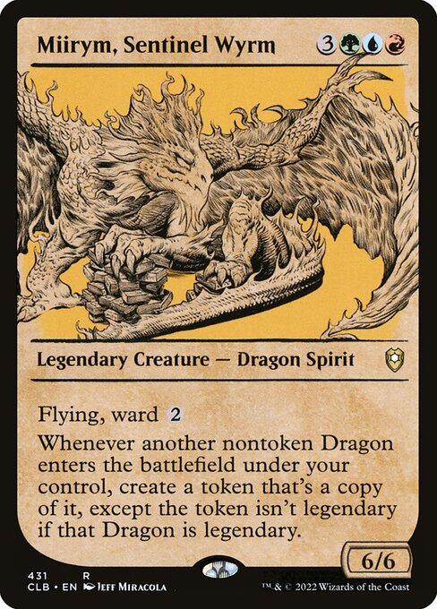 Miirym, Sentinel Wyrm (431) [Commander Legends: Battle for Baldur's Gate] [Showcase]