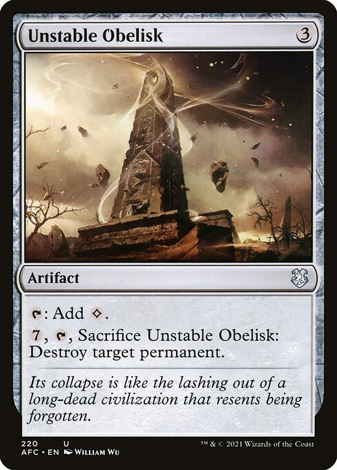 Unstable Obelisk (220) [Forgotten Realms Commander]
