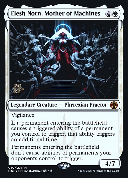 Elesh Norn, Mother of Machines (10s) [Phyrexia: All Will Be One Promos]